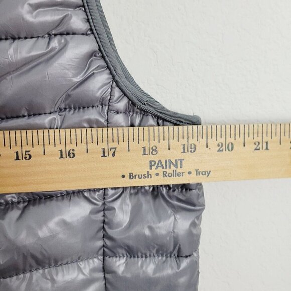 Vintage Blue Ocean Collection Puffer Vest Lightweight Liquid Gray Y2K Medium NEW - Picture 6 of 9